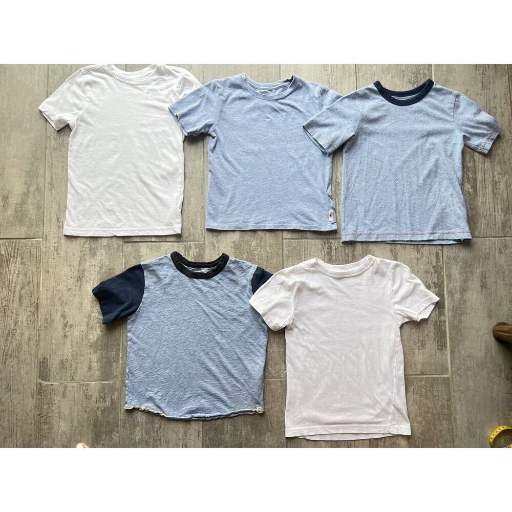 BABY GAP Kid Lot Set of 5 Basic Crew Neck T-Shirt Cotton Casual Toddler Boy 4T 4